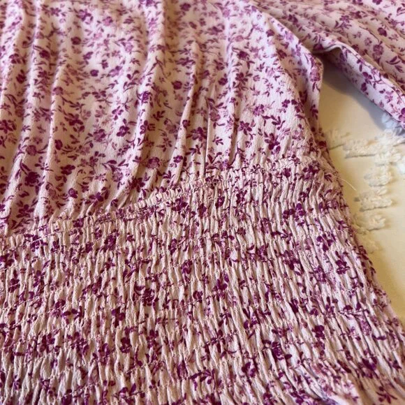 ASTR The Label Womens Floral Top Size L - Picture 5 of 11